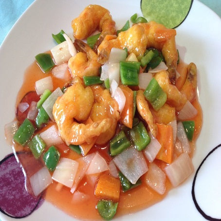 GAMBAS SALSA AGRIDULCE