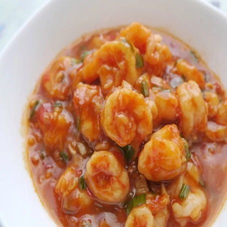 GAMBAS  CON SALSA PICANTE